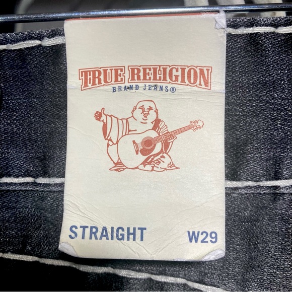 SOLD! NWT! True Religion Straight Super T in “DTDM MIRR WND WR” wash Size 29x34 - Picture 5 of 11